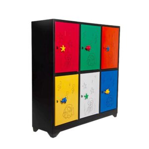 Locker Infantil 6 puestos multicolor