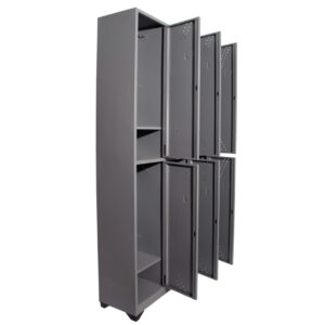 Locker 6 puestos diseño horizontal 180 x 93 x 30 cms