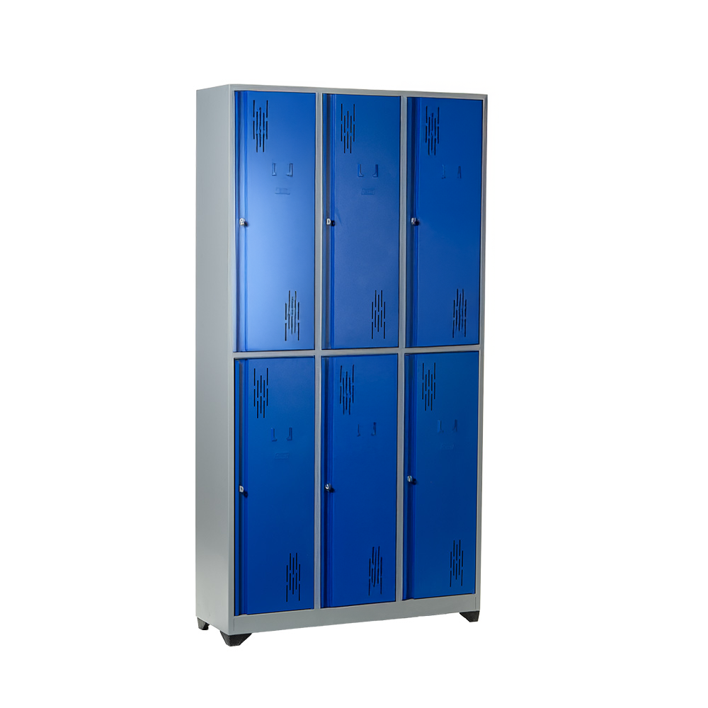 Locker 6 puestos diseño horizontal 180 x 93 x 30 cms - Imagen 4