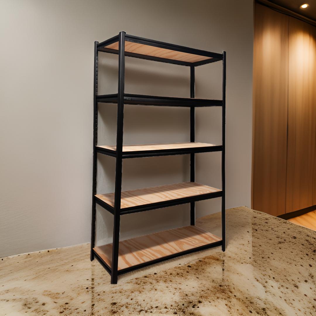Estante Metal Madera de 180 x 100 x 40 cm con 5 entrepaños - Imagen 2
