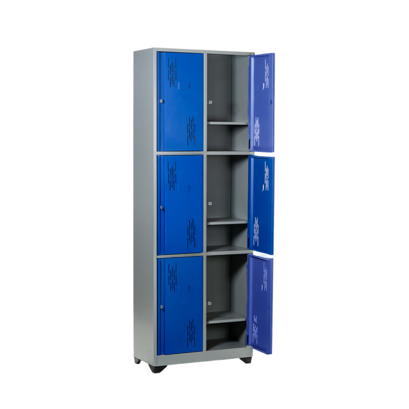 Locker 6 ptos diseño vertical. Alto 200cms - Imagen 5