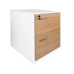 Archivador 2 gav. Mint 70,5 x 47,5 x 60 cms Frente Madera Blanco