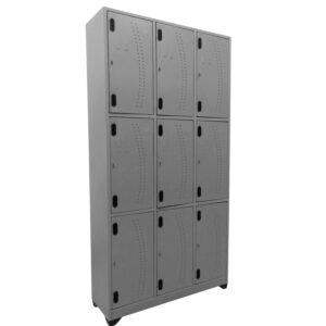 Locker 9 puestos. Altura 200cms – Gris Nube