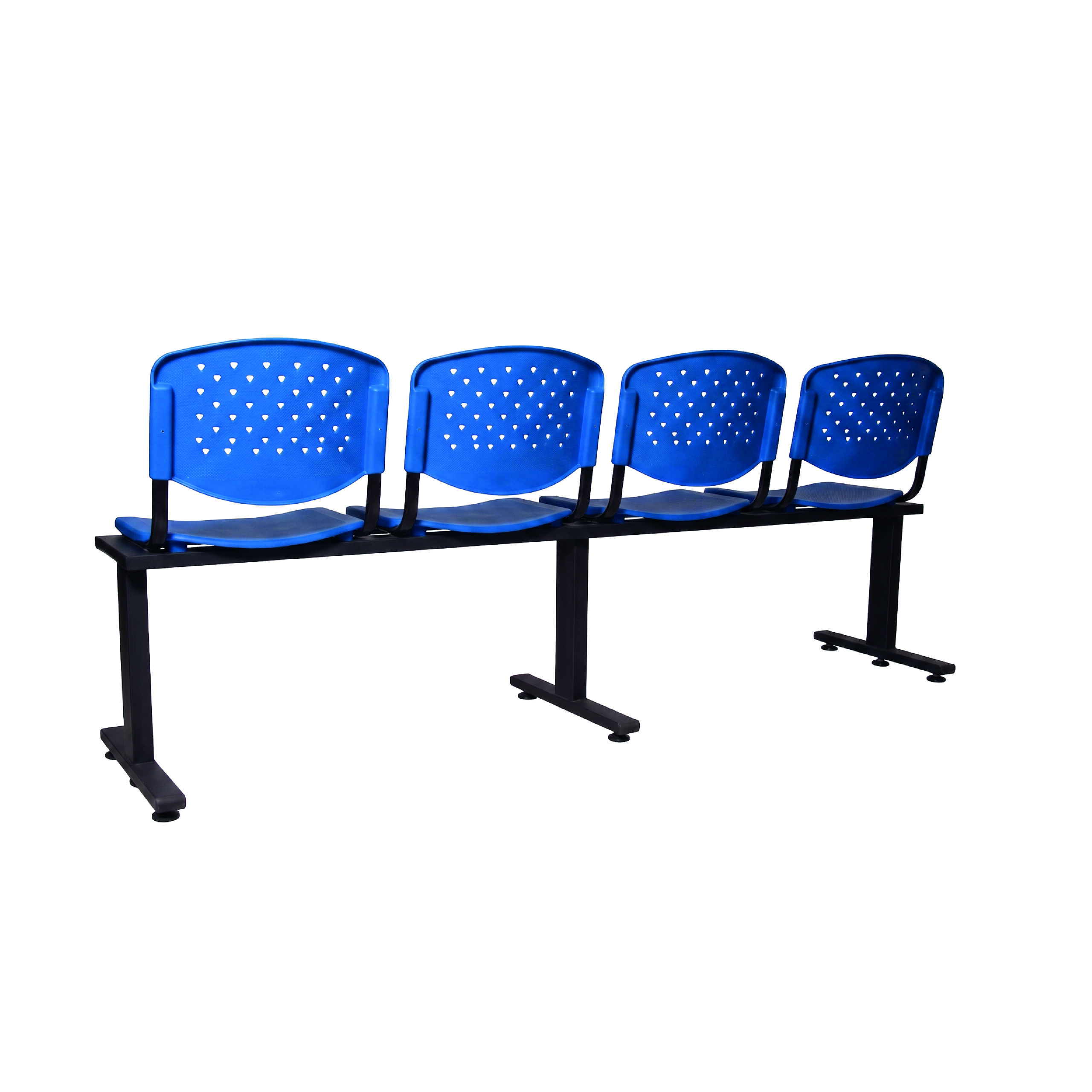 TÁNDEM RISMA KIT PLASTICO 4 PUESTOS NEGRO / AZUL - Imagen 3