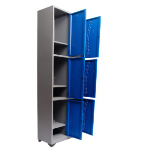 Locker 6 ptos diseño vertical. Alto 200cms