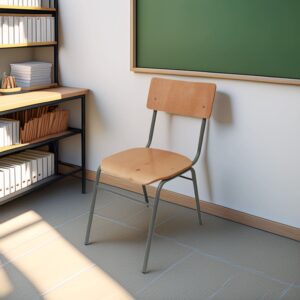Silla Pupitre Madera
