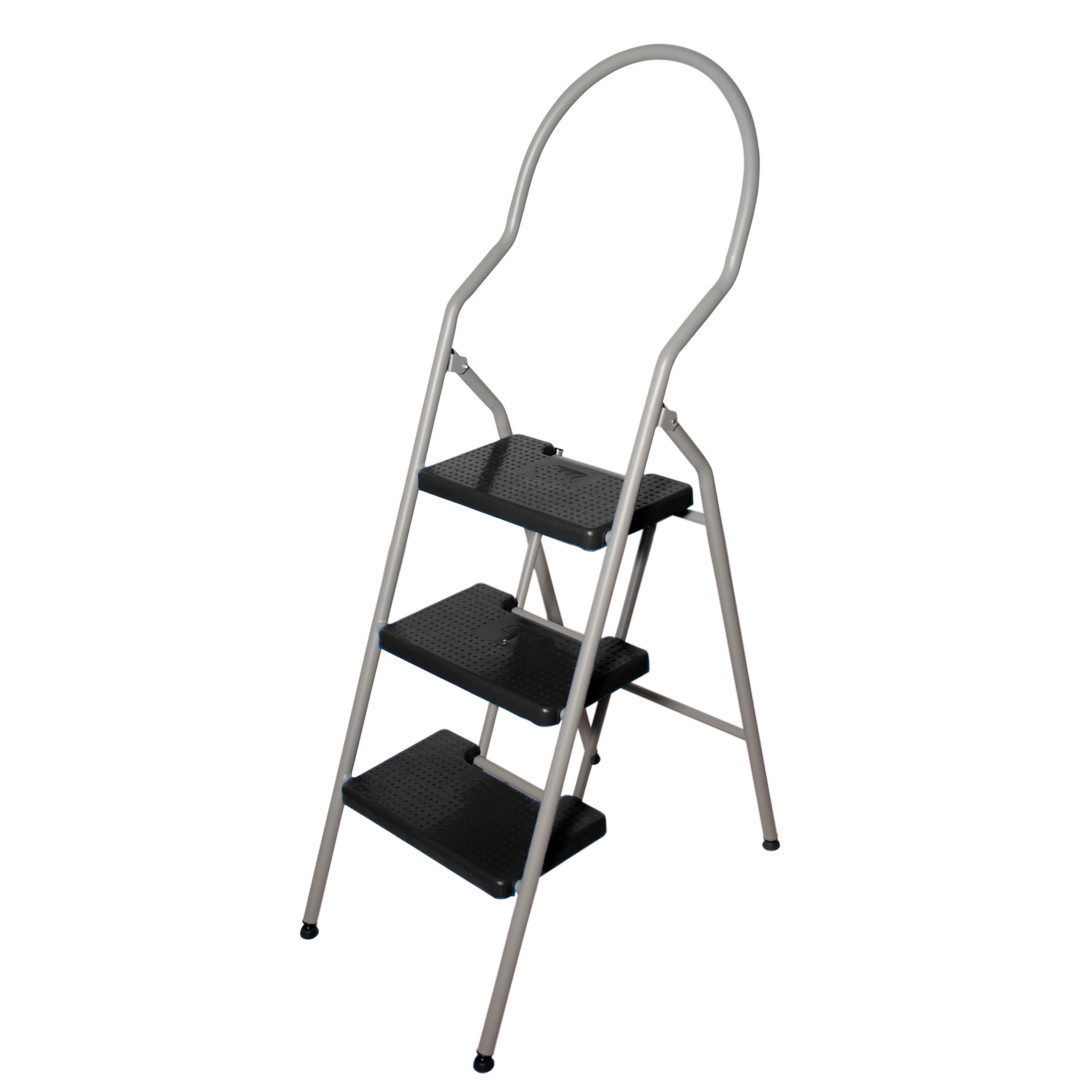 Escalera Milenium 3 Peldaños 138 cm Gris nube / negro