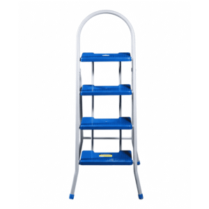 Escalera Milenium 4 Peldaños 116 cm Gris nube / azul