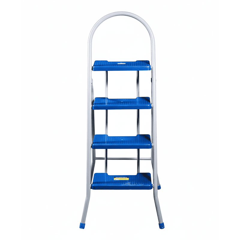 Escalera Milenium 4 Peldaños 116 cm Gris nube / azul - Imagen 2