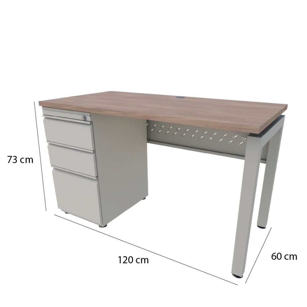 Escritorio operativo pedestal Mint - Imagen 3