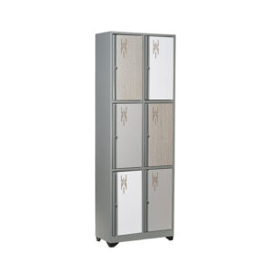 Locker 6 ptos Puerta Madera