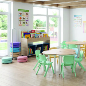 Silla kínder plast jardín con extensión de 5 a 6 años